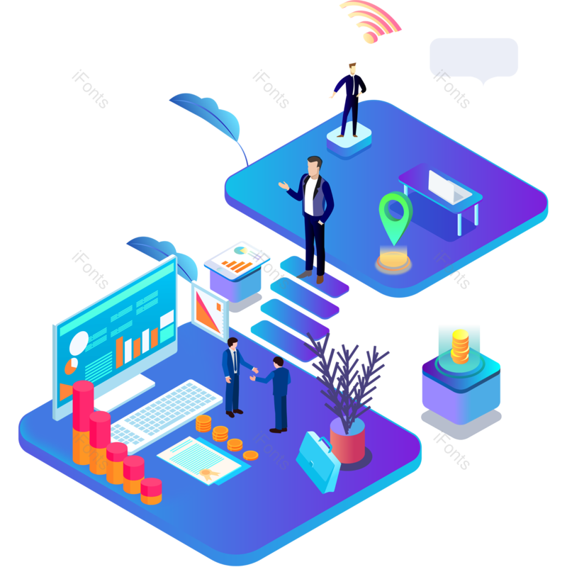 科技图片,金融元素,股市PNG,理财免抠素材